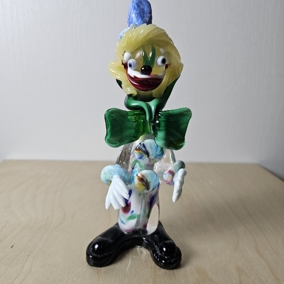 Murano Style Clown Figurine - Picture 1 of 8